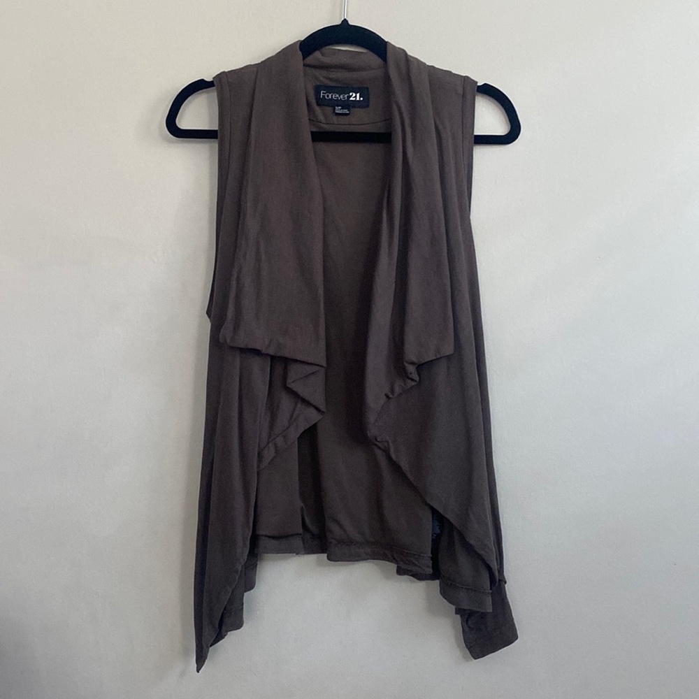 Forever 21 Draped Cardigan Vest